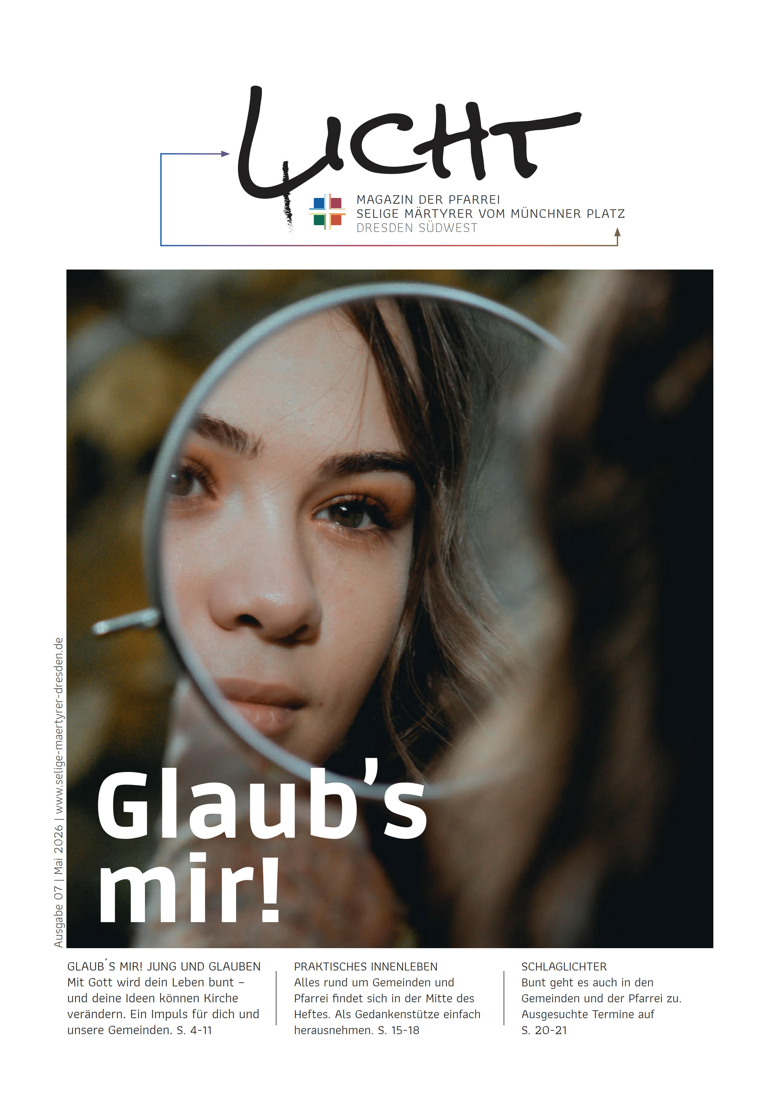 4licht ausgabe mai 2026 | Kath. Pfarrei Selige M&auml;rtyrer vom M&uuml;nchner Platz - Aktuelles